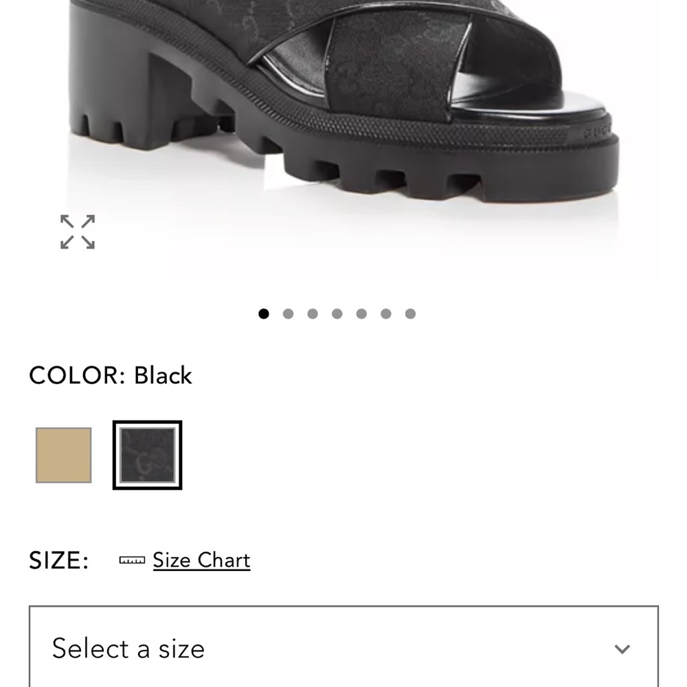 Gucci Black Platform Heels